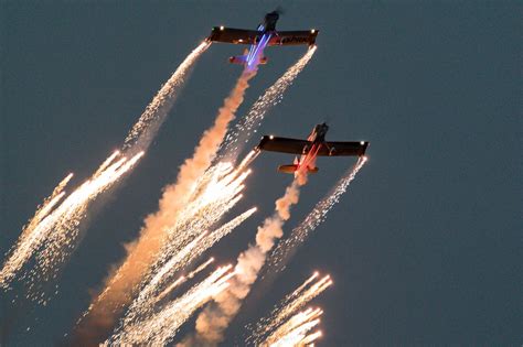 aerobatic display.